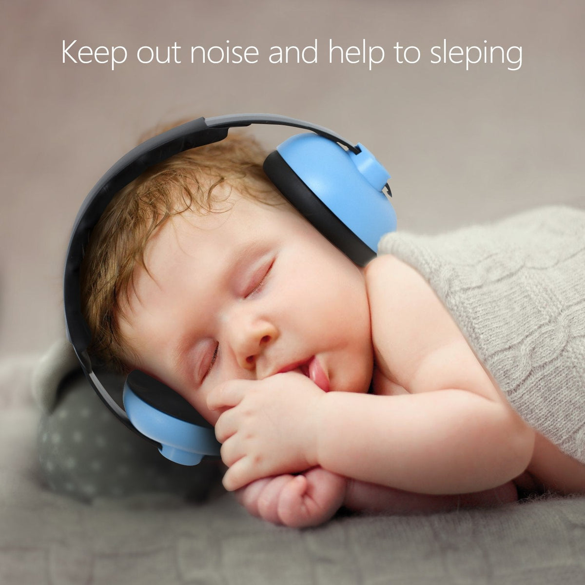BBTKCARE Baby Ear Protection Headphones, 3 Months-3 Years, Blue