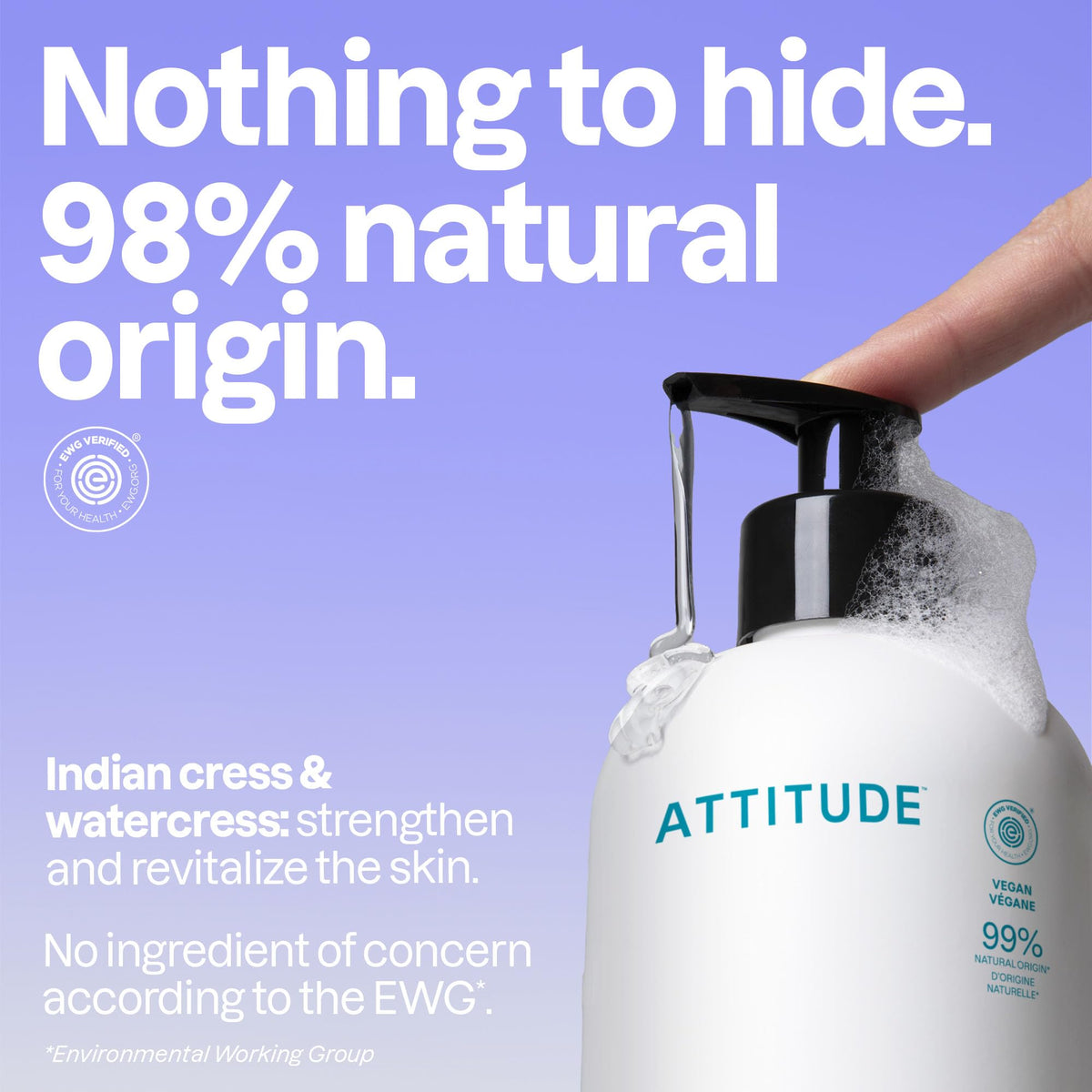 ATTITUDE Liquid Hand Soap, Unscented, 473 mL, Pack of 3