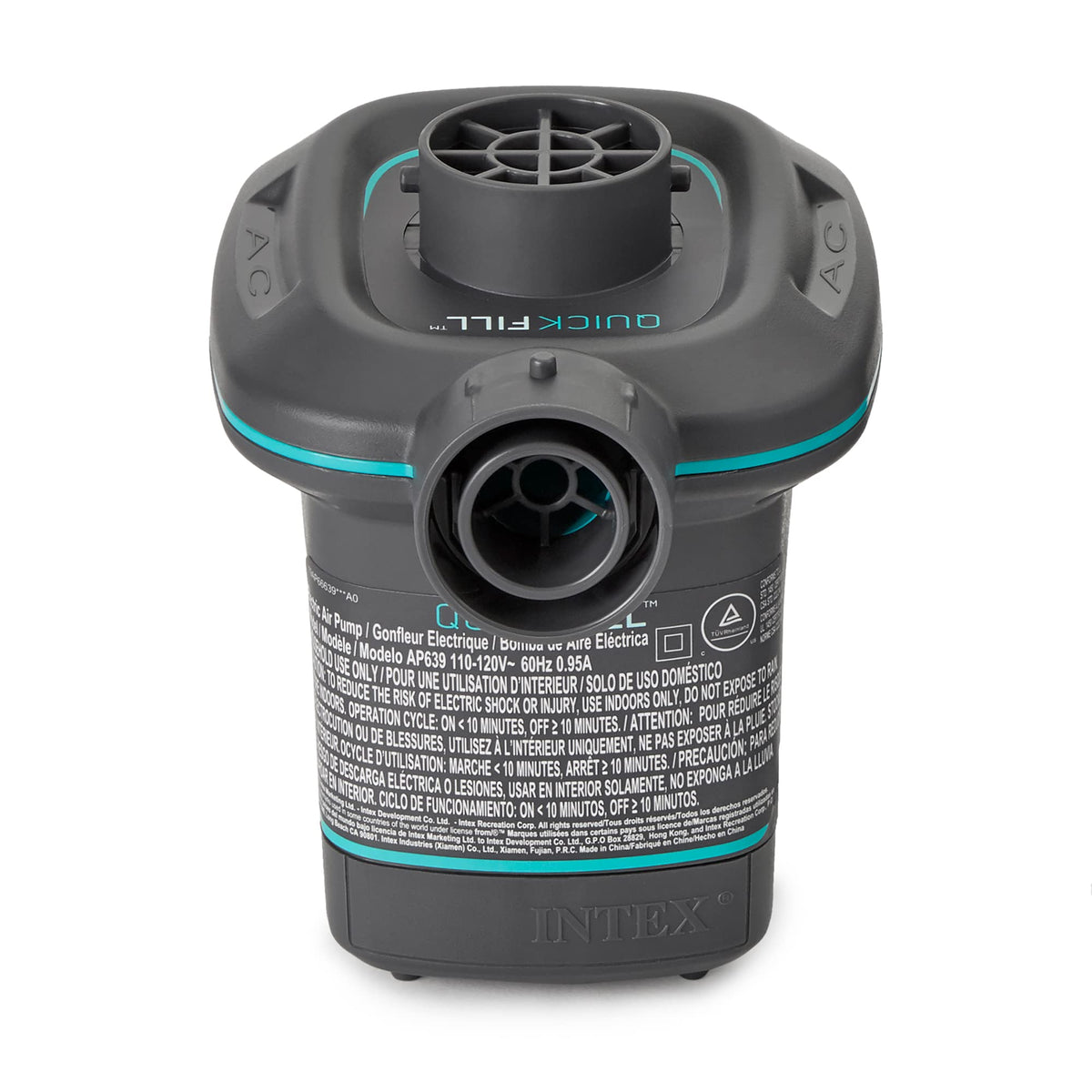 Intex Quick-Fill AC Electric Air Pump, 110-120V, Black
