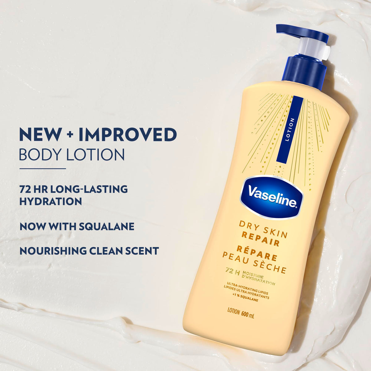 Vaseline Intensive Care Dry Skin Repair Lotion, 4 x 600 ml