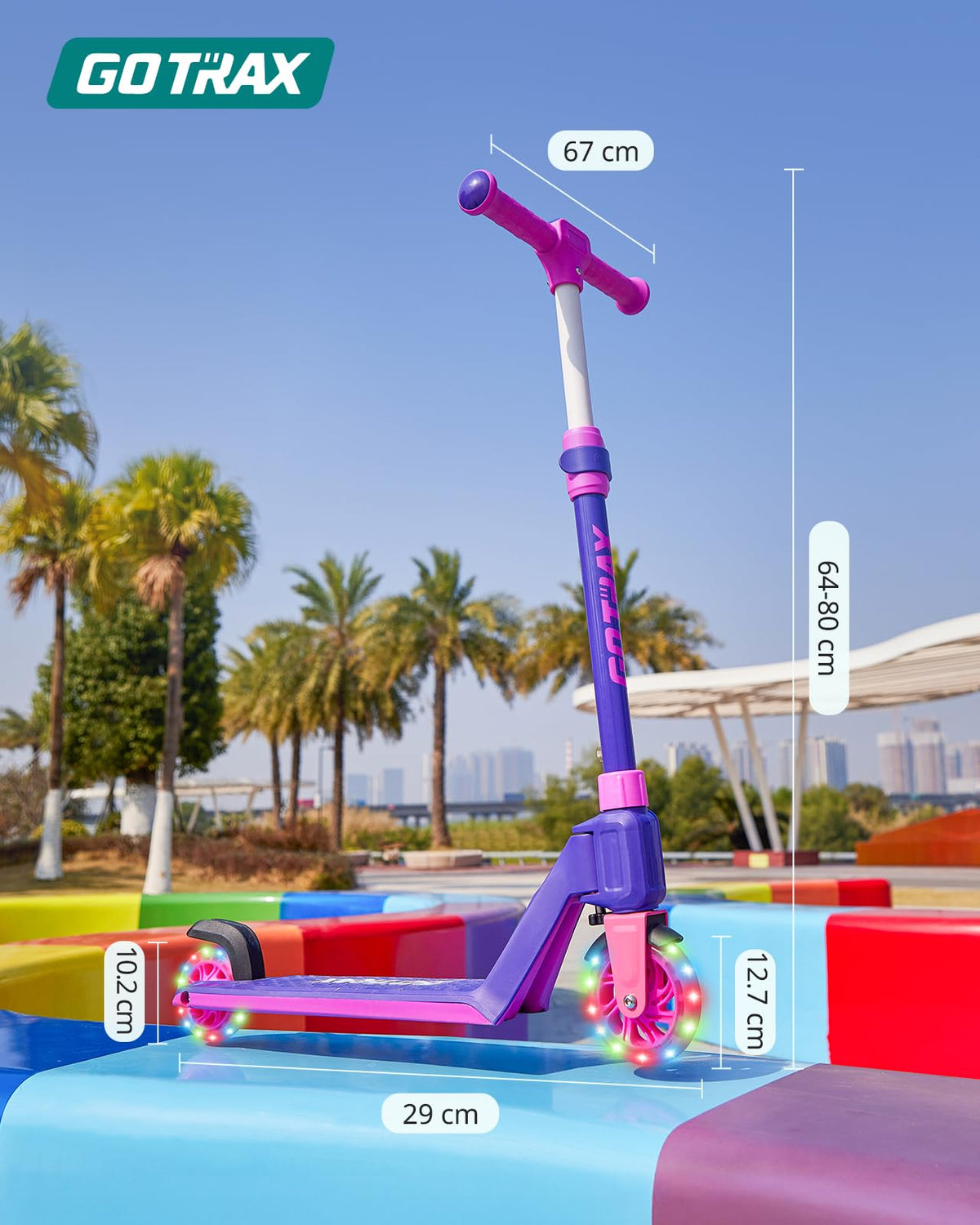 Gotrax K03 Kids' Kick Scooter with LED Wheels
