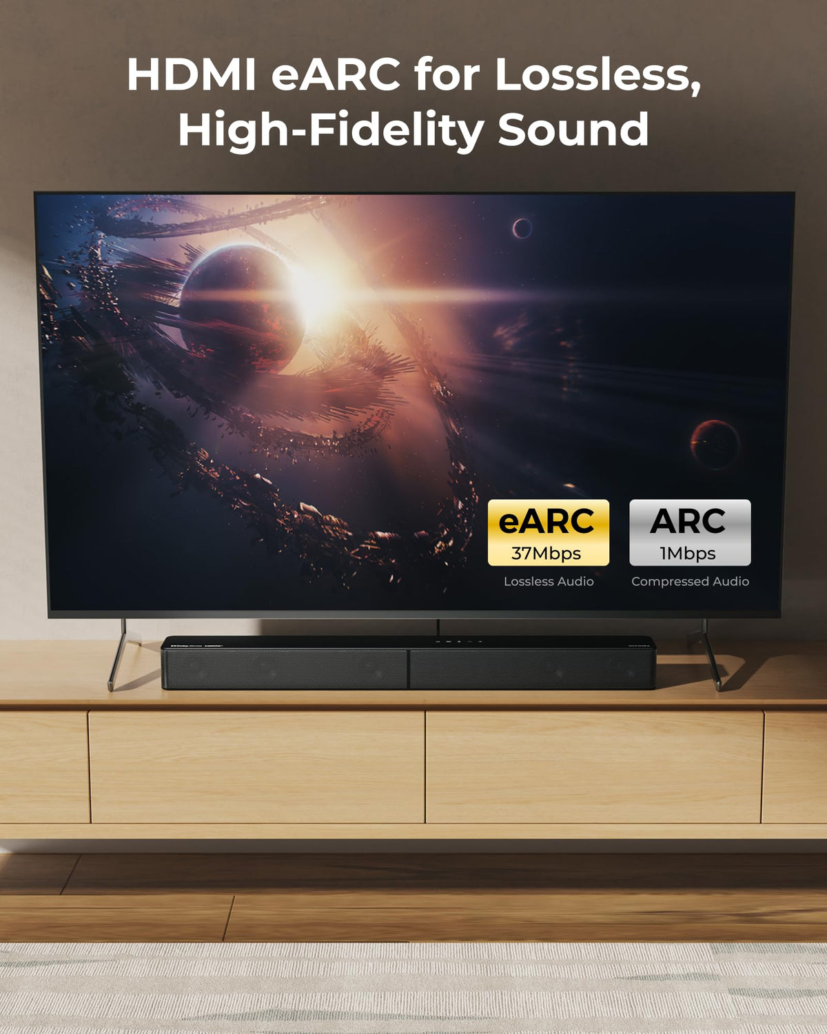 ULTIMEA Poseidon M60 5.1ch Dolby Atmos Soundbar with Subwoofer