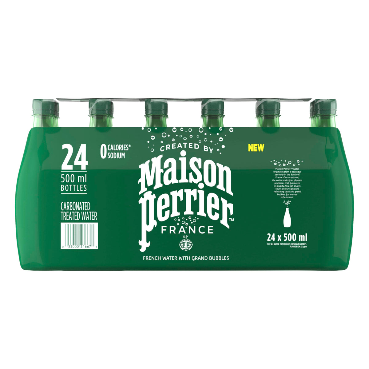Maison Perrier Unflavoured Sparkling Water, 24 x 500 ml