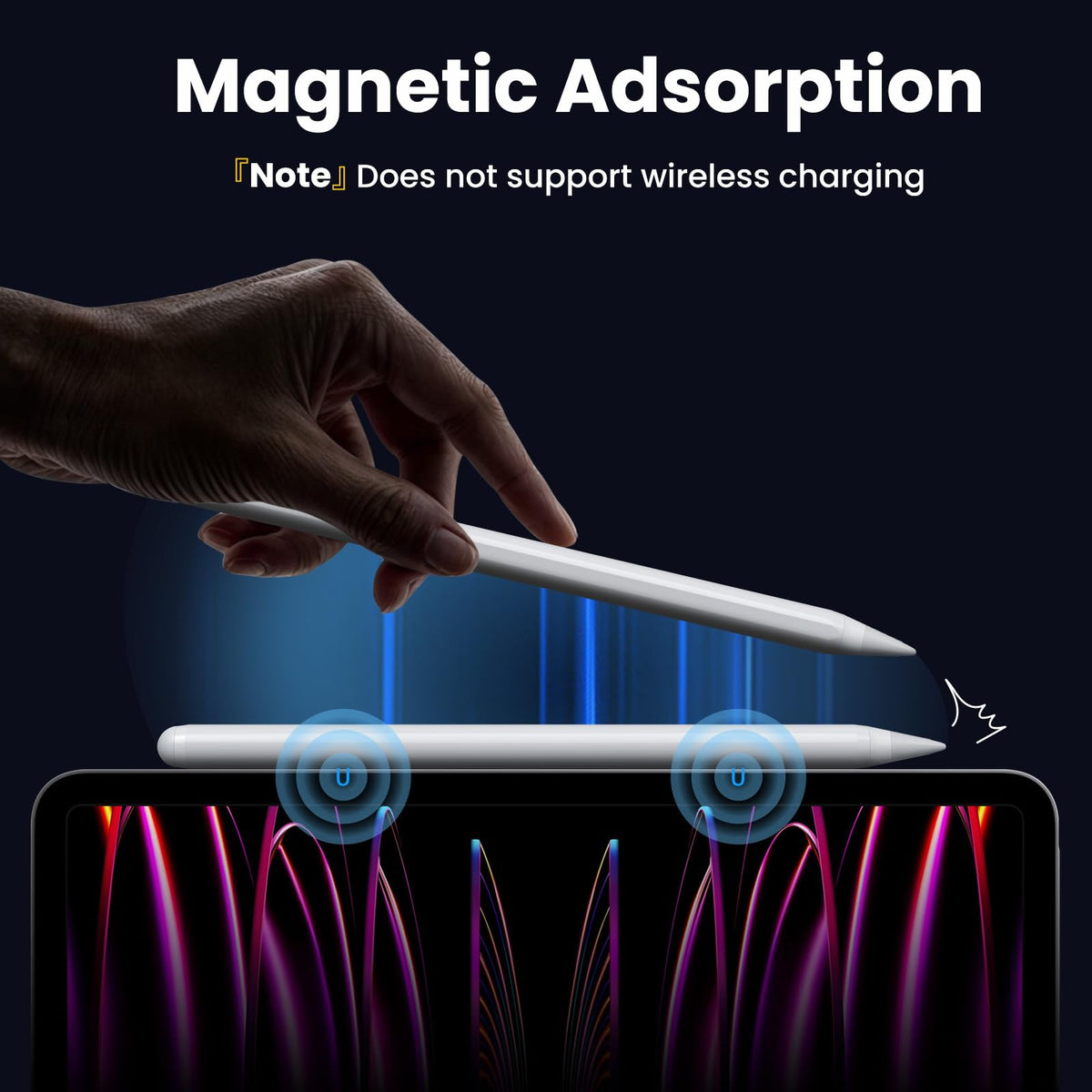 JAMJAKE Fast Charging Stylus Pen for iPad, White