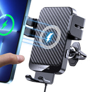 MOKPR 15W Wireless Car Charger, Auto-Clamping Air Vent Phone Mount