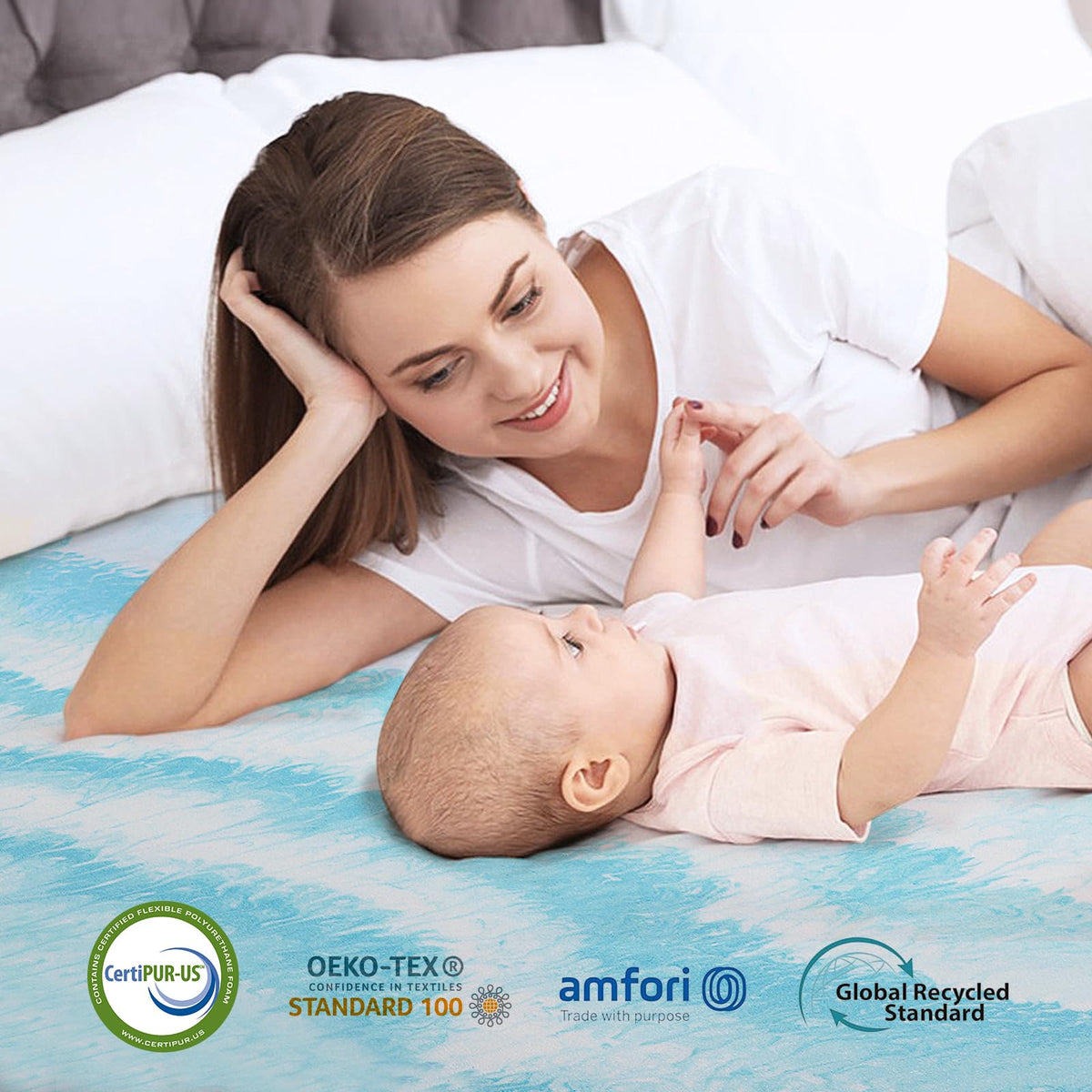SakuraHome 2" Gel Memory Foam Mattress Topper, Queen