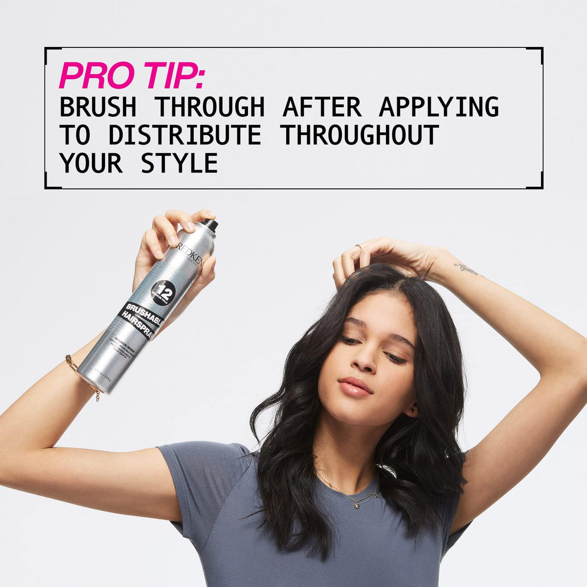 Redken Brushable Hairspray 12, Flexible Medium Hold, 278 g