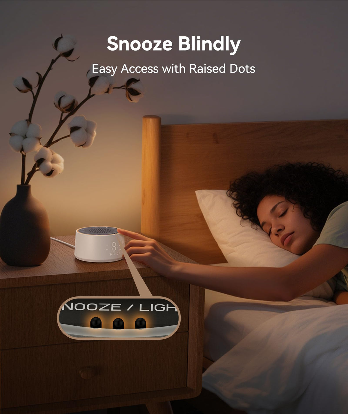 Dreamegg D1 Nova Sound Machine and Alarm Clock with 25 Sounds