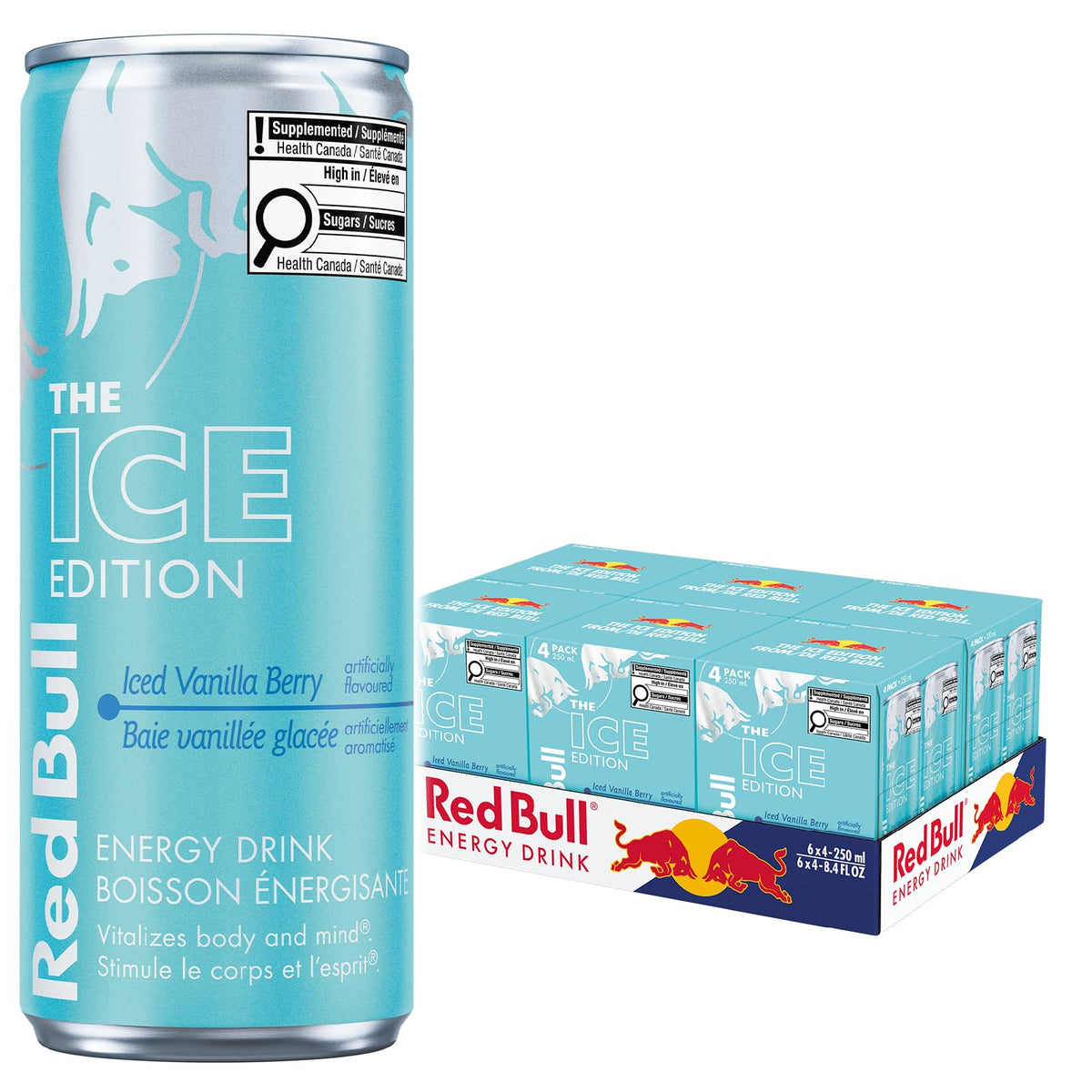 Red Bull Energy Drink, Iced Vanilla Berry, 250ml, 24 Pack