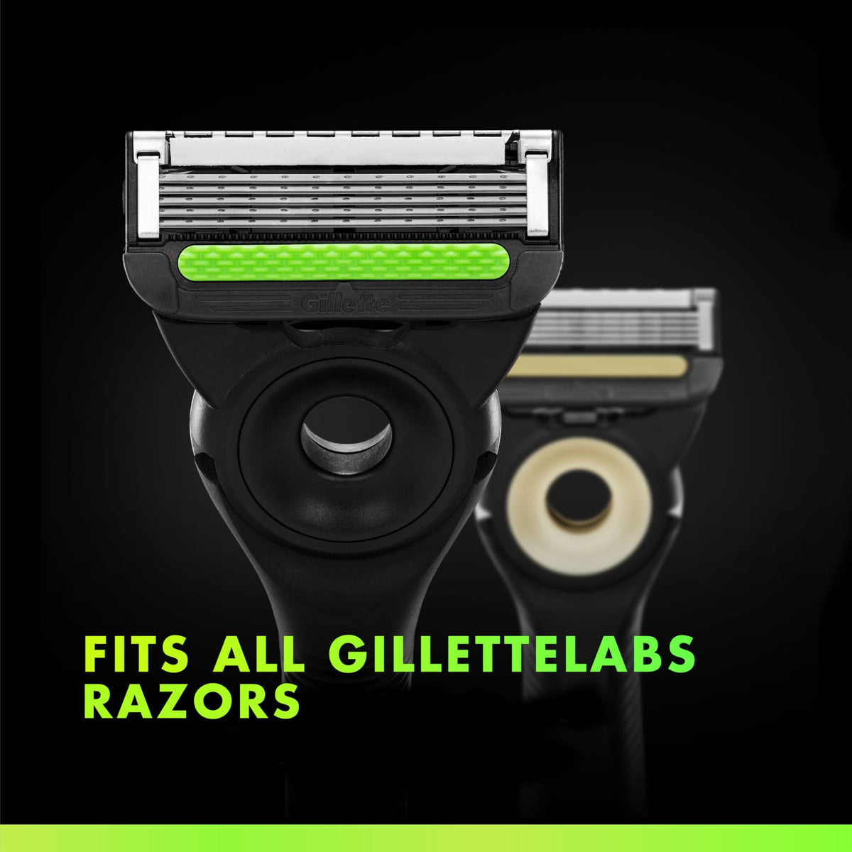Gillette Men's Razor Refills with Exfoliating Bar, 4 Cartridges