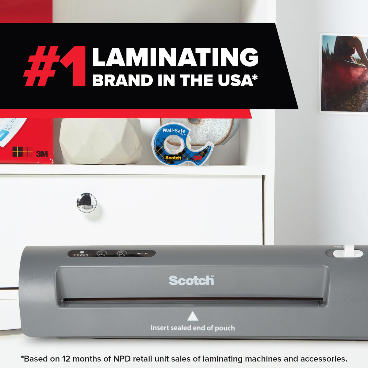 Scotch Thermal Laminator, 2 Roller (TL901X)