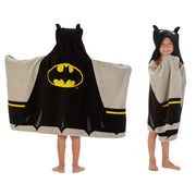 Franco Batman Kids Hooded Towel Wrap, 24 x 50 In
