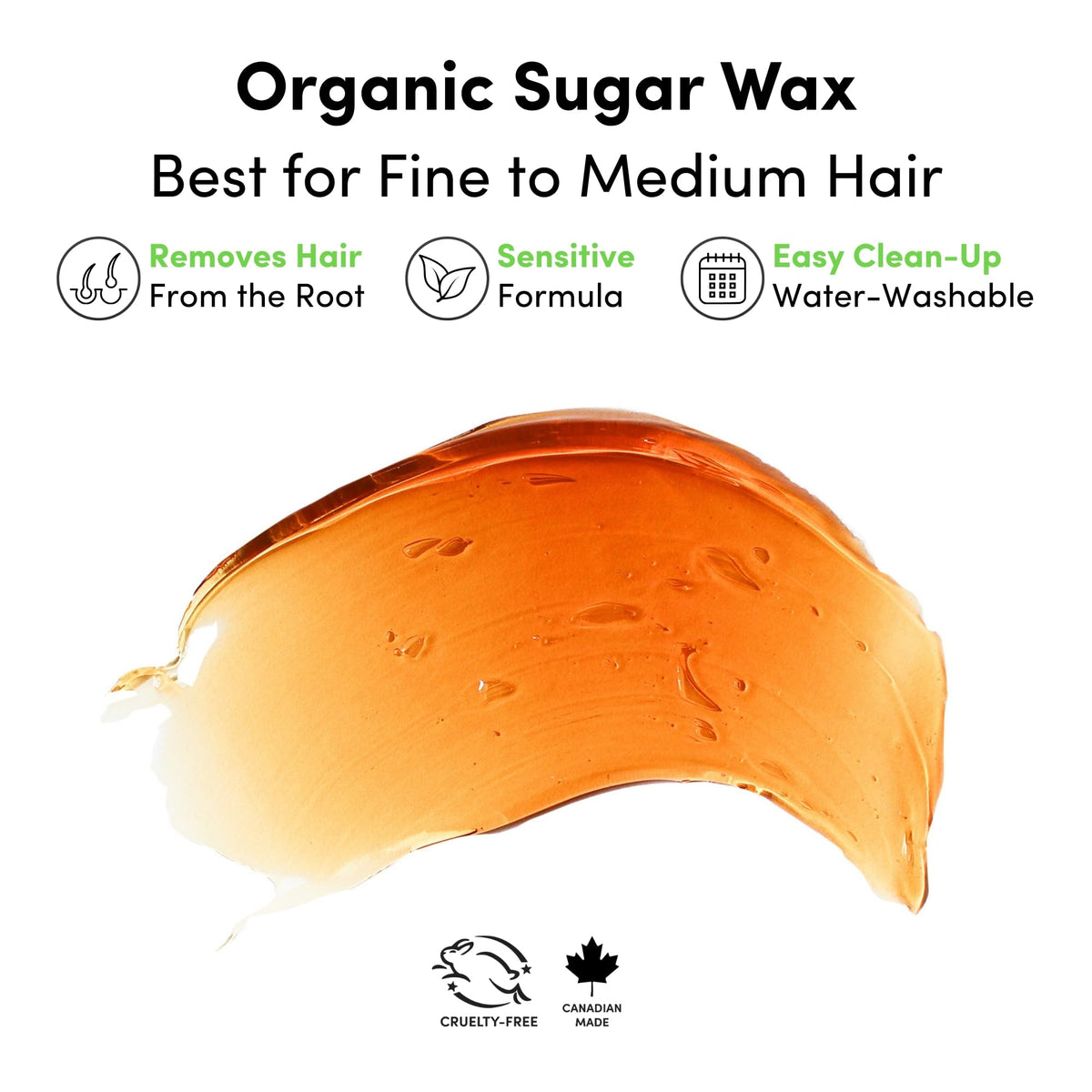 Parissa Organic Sugar Wax Kit for Hair Removal, 8 fl oz