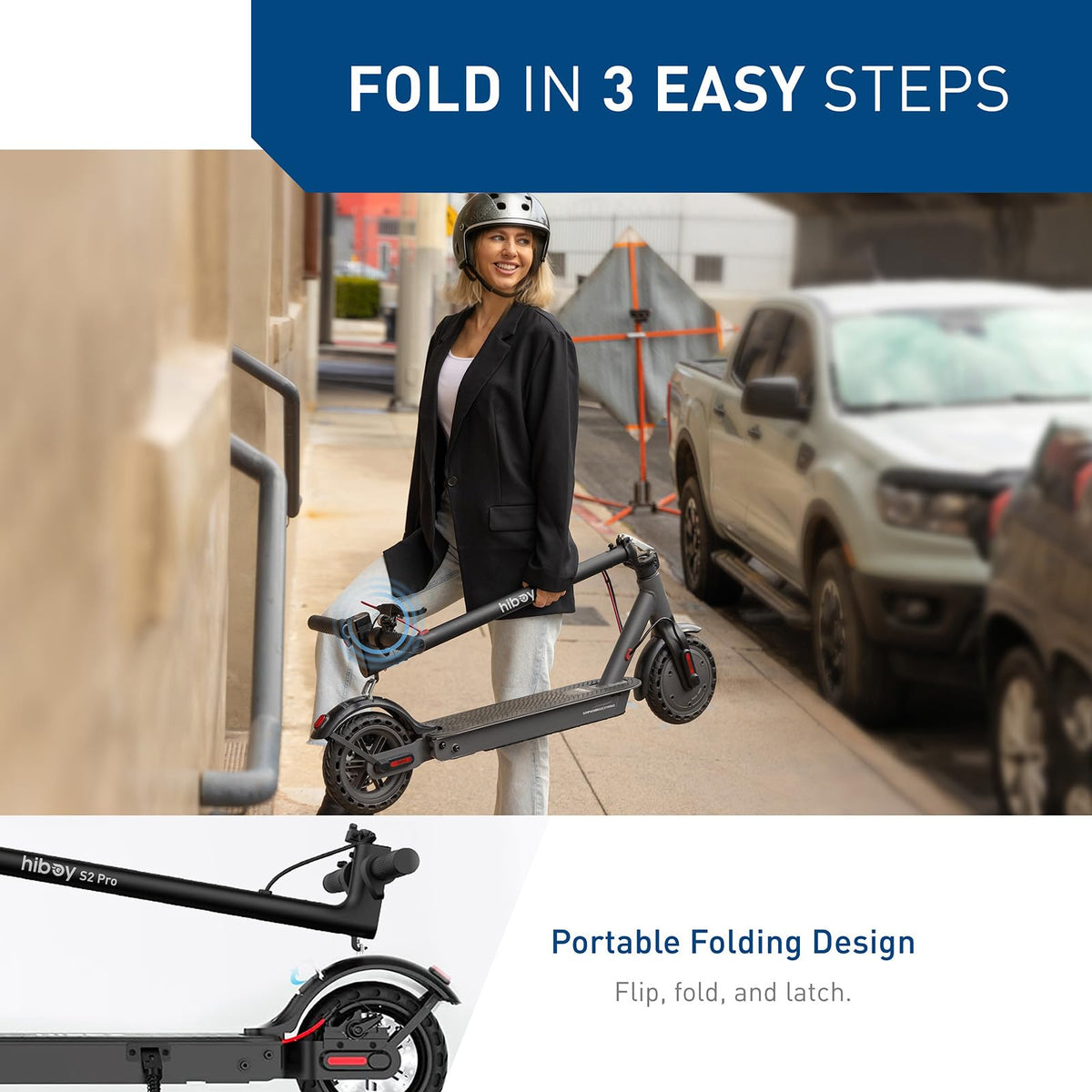 Hiboy S2 Pro Electric Scooter, 500W, 10" Tires, 40km Range