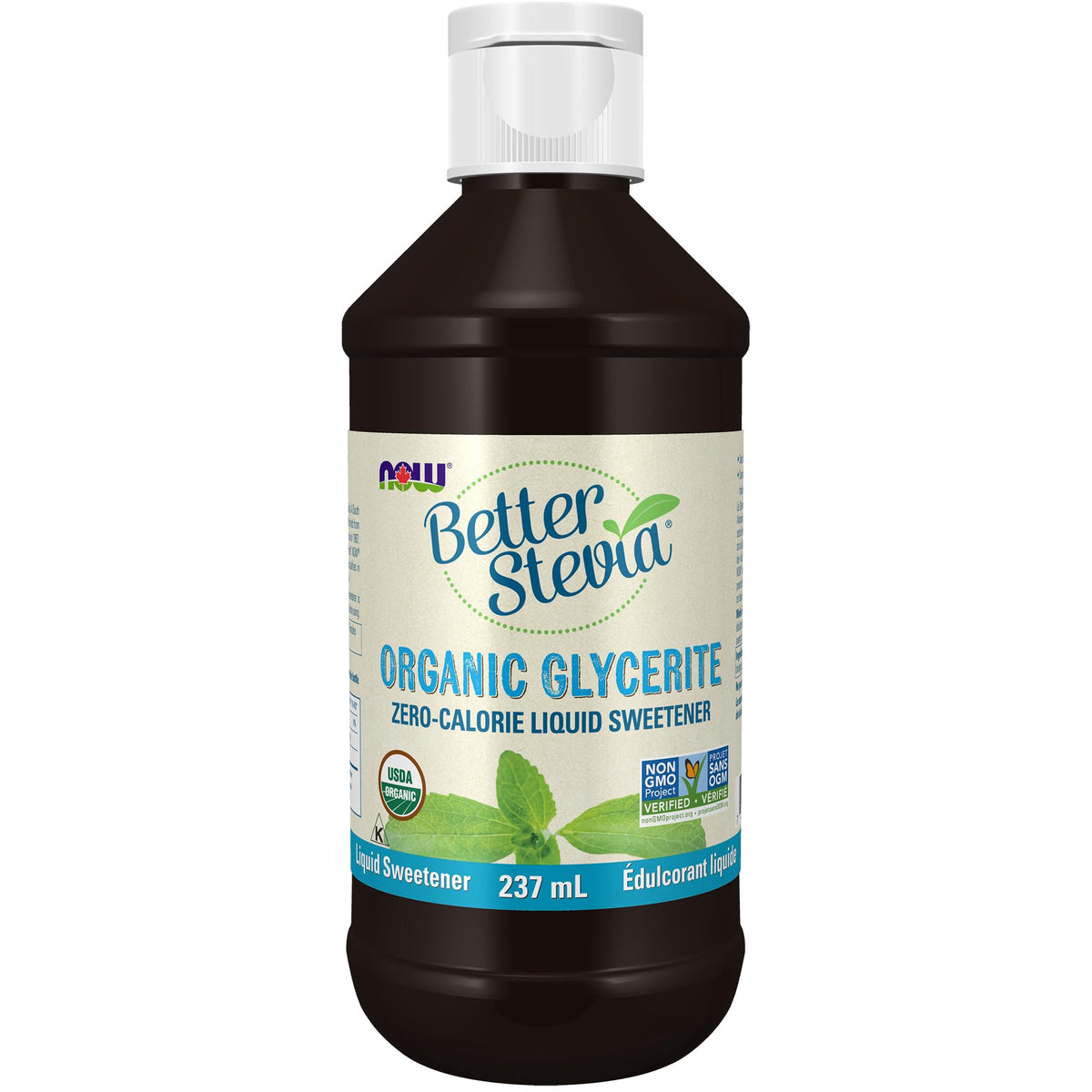 NOW BetterStevia Organic Liquid Sweetener, 237 mL