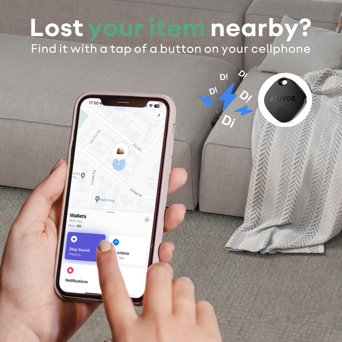 ATUVOS Air Tracker Tag, 4 Pack