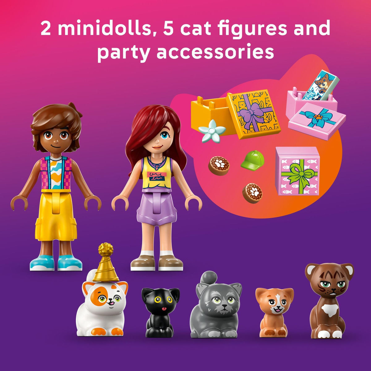 LEGO Friends Cat Birthday Party and Tree House 42666