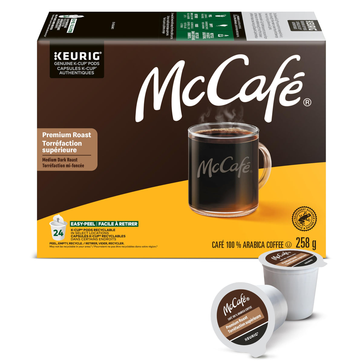 McCafé Premium Roast Medium Dark K-Cup Coffee Pods, 24 Count