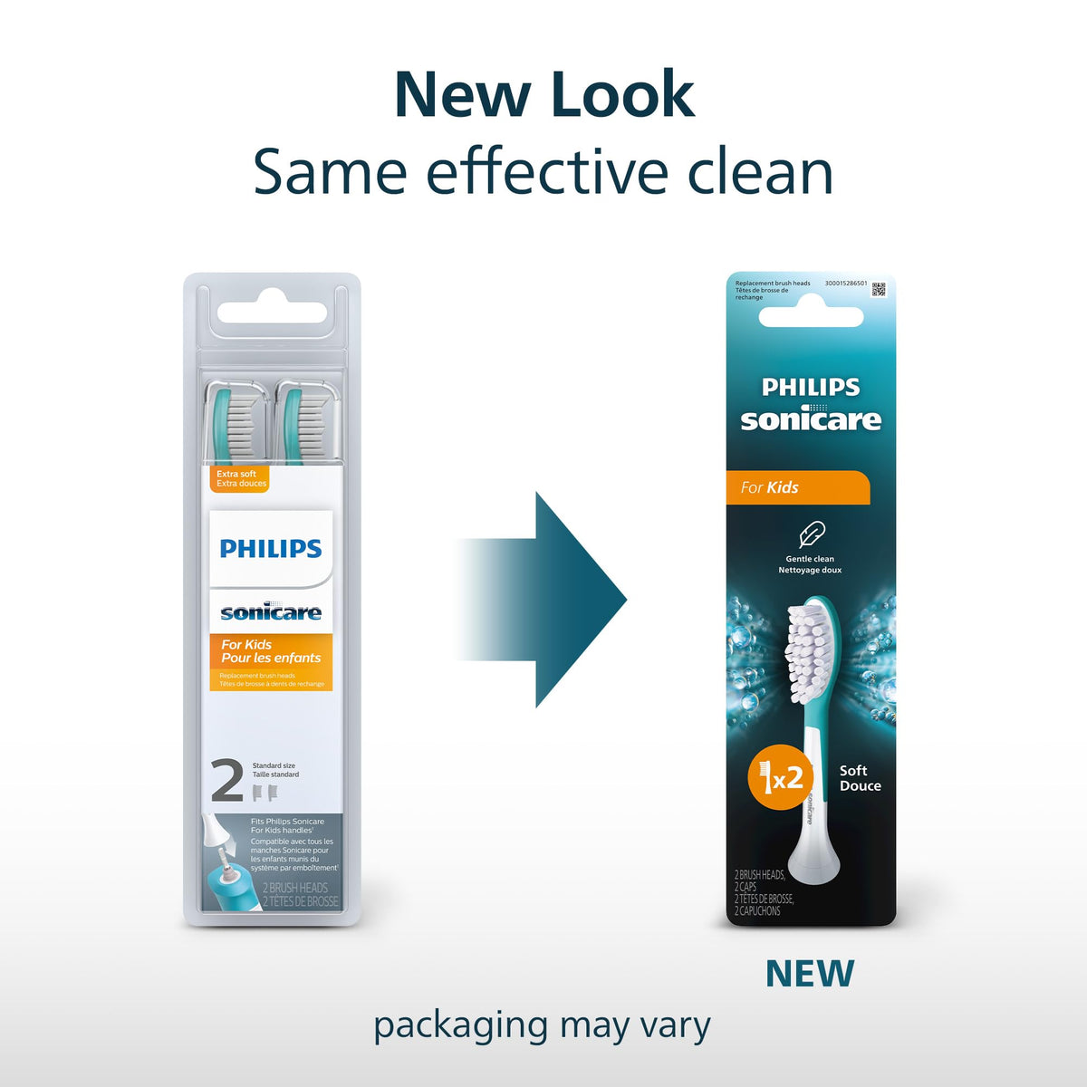 Philips Sonicare for Kids Electric Toothbrush Heads, HX6042/94, 2 Pack