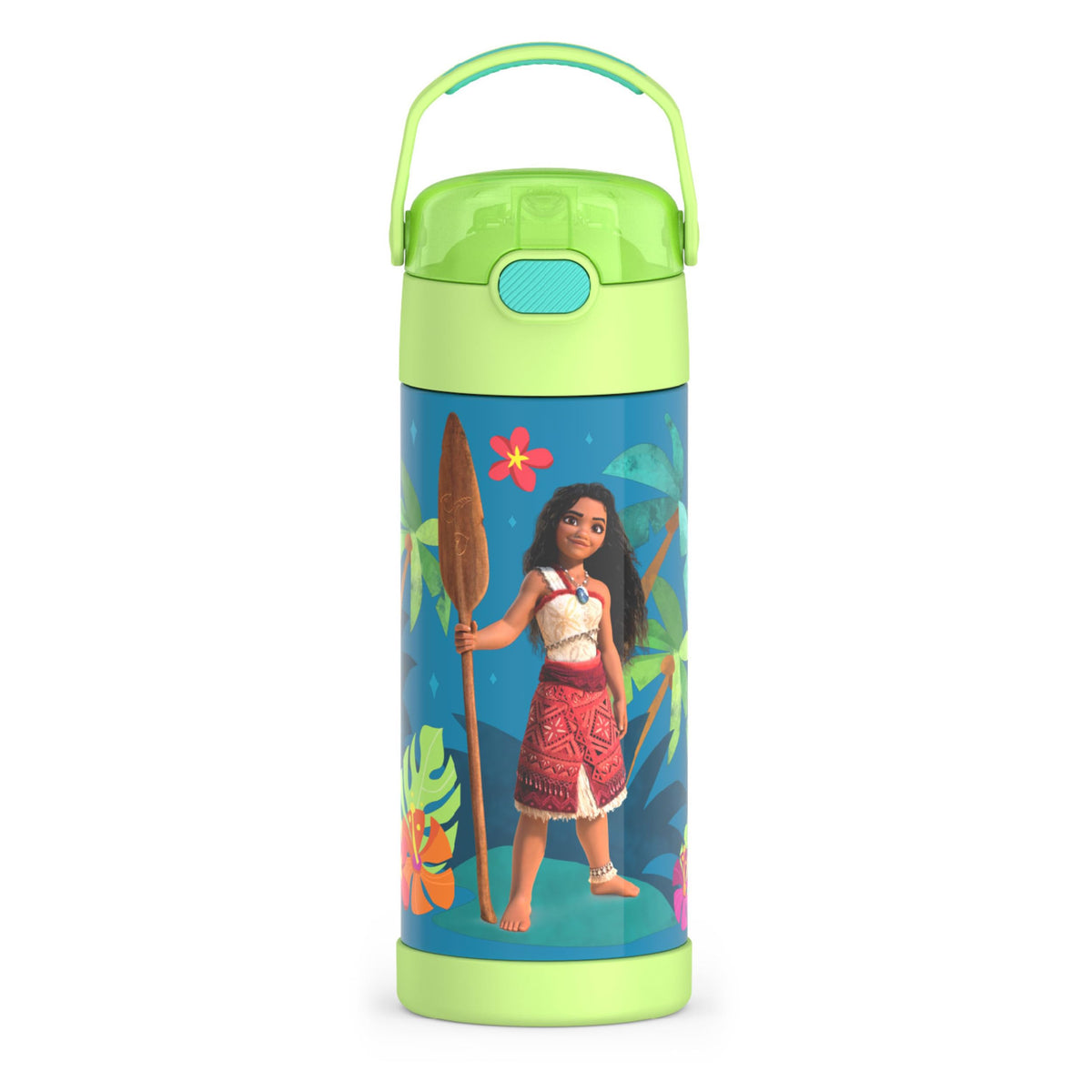 Thermos Funtainer Water Bottle with Straw, 14oz, Moana