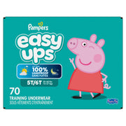 Pampers Easy Ups Girls & Boys Training Pants, Size 7 (5T6T), 70 Count