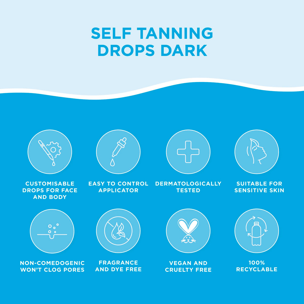 Bondi Sands Self Tan Drops, Dark, 30 mL