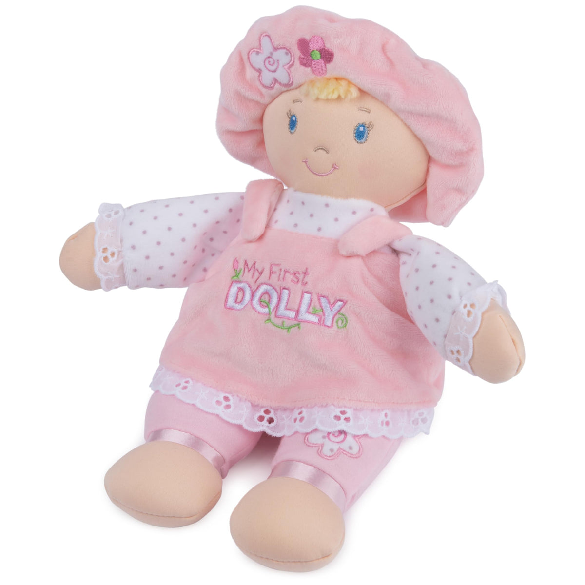 GUND Baby My First Dolly Plush Doll, Pink/White, 13 Inch