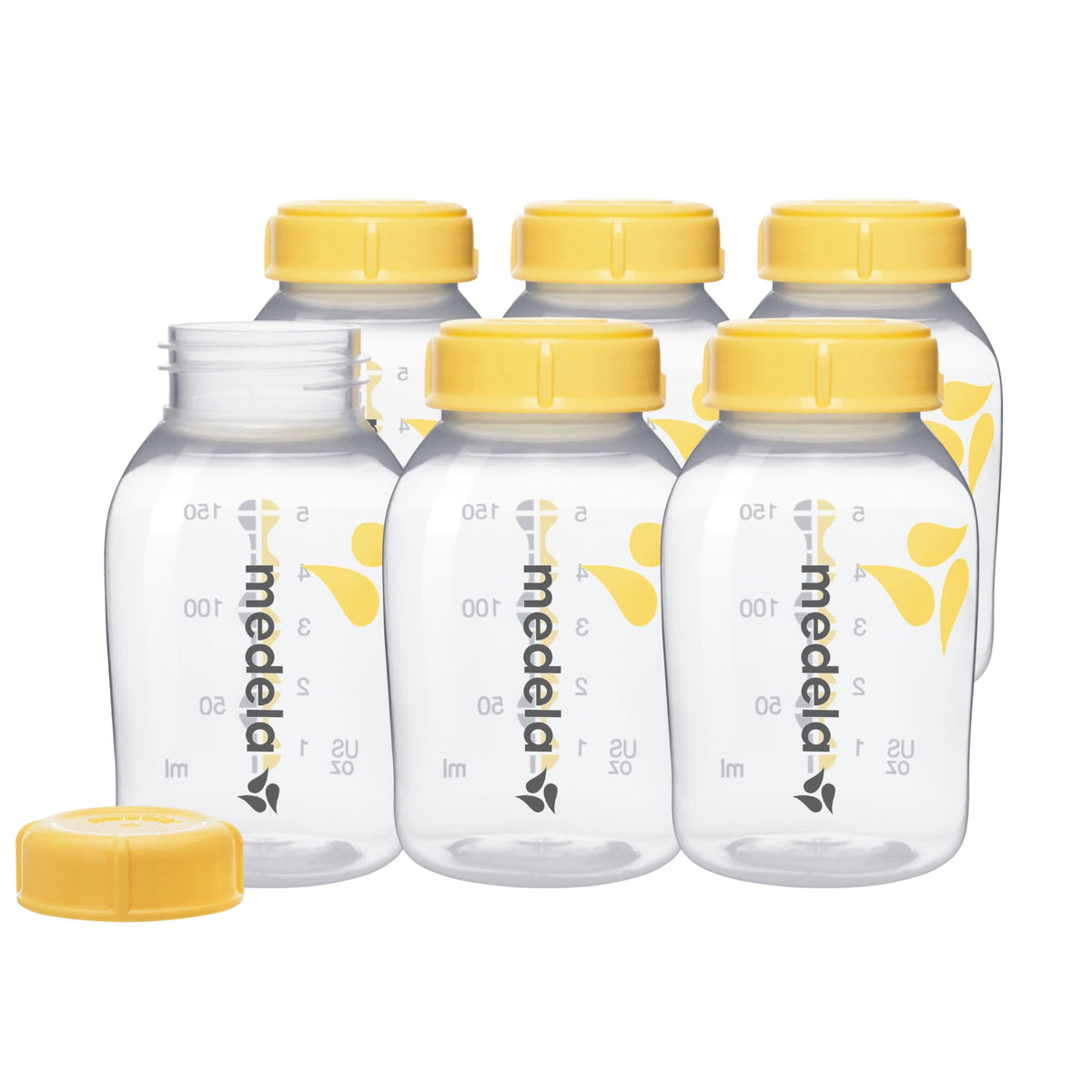 Medela Breast Milk Storage Bottles, 5 oz (6 Pack)