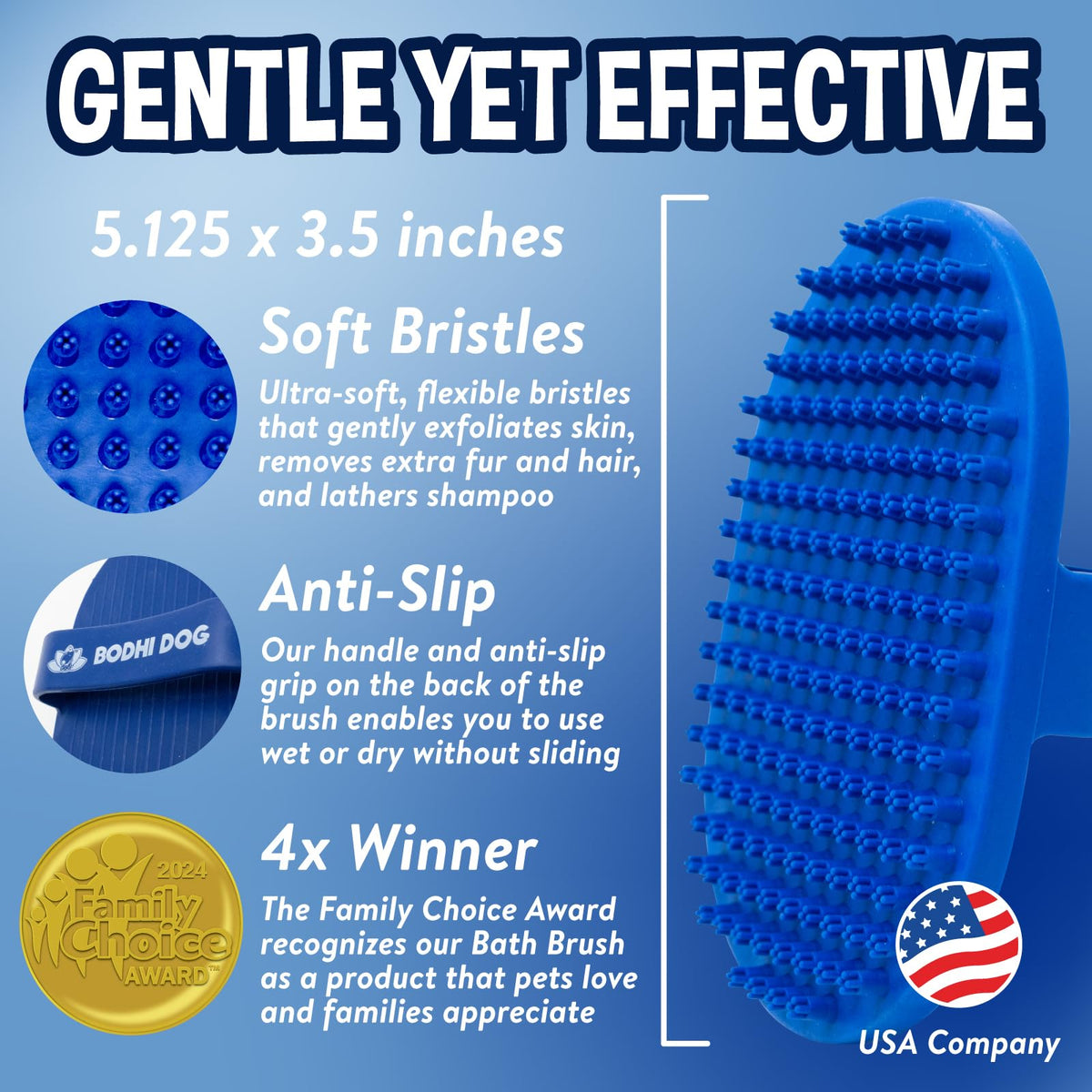 Bodhi Dog Rubber Deshedding Bath Brush