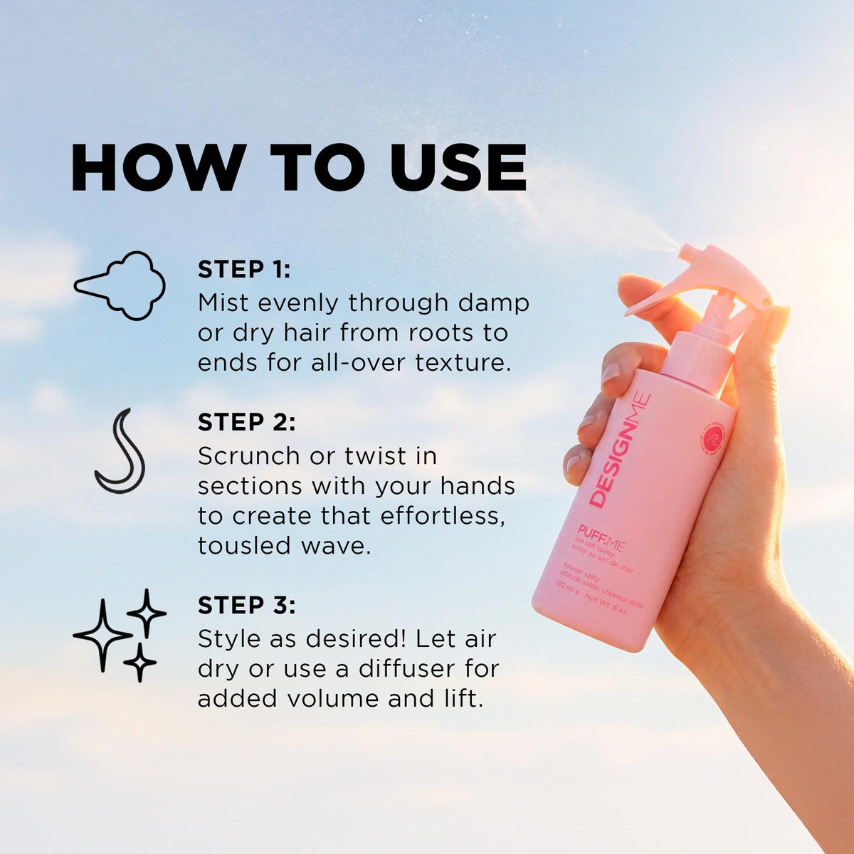 DesignMe PUFF.ME Sea Salt Texture Spray