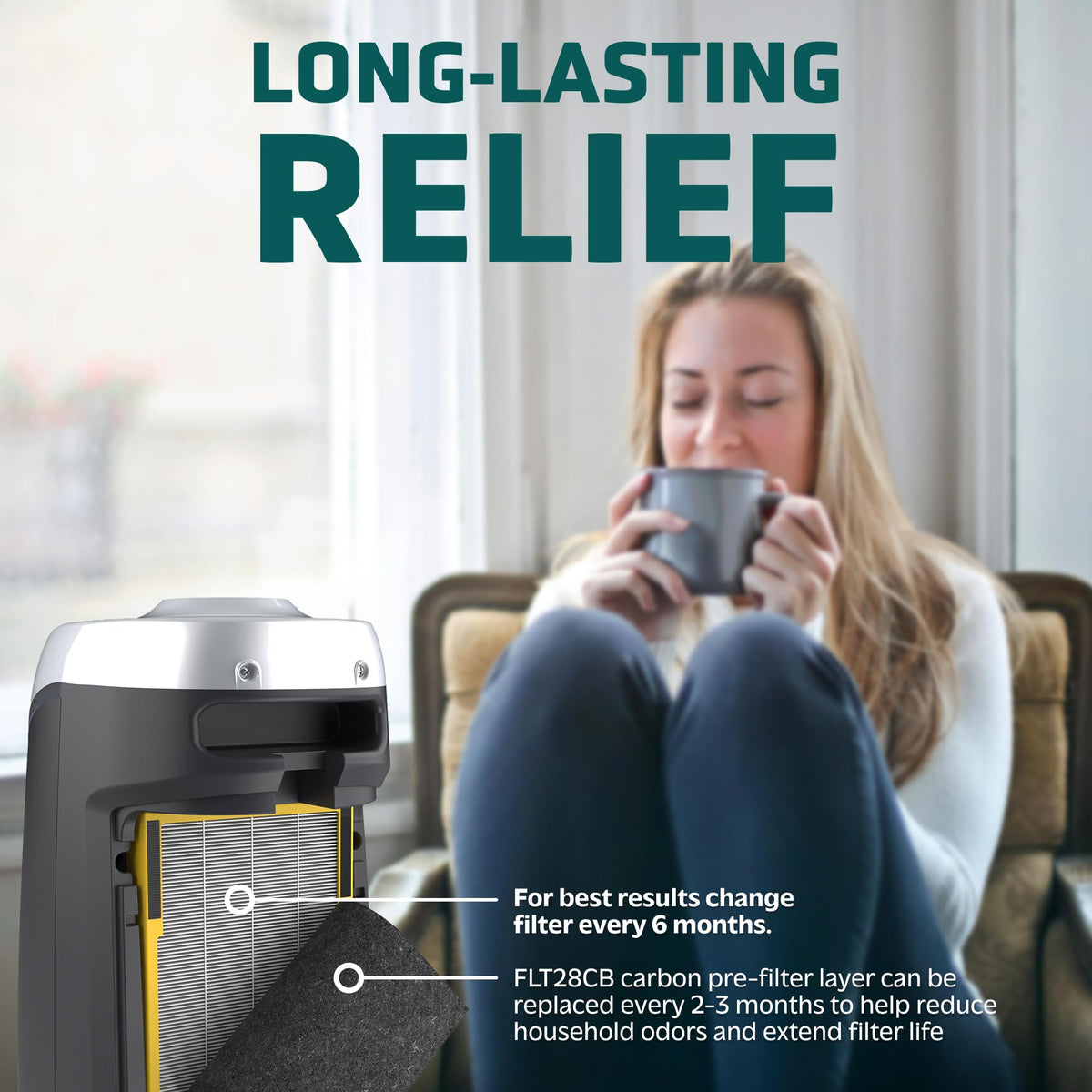 GermGuardian Filter C HEPA Air Purifier Filter, FLT5000