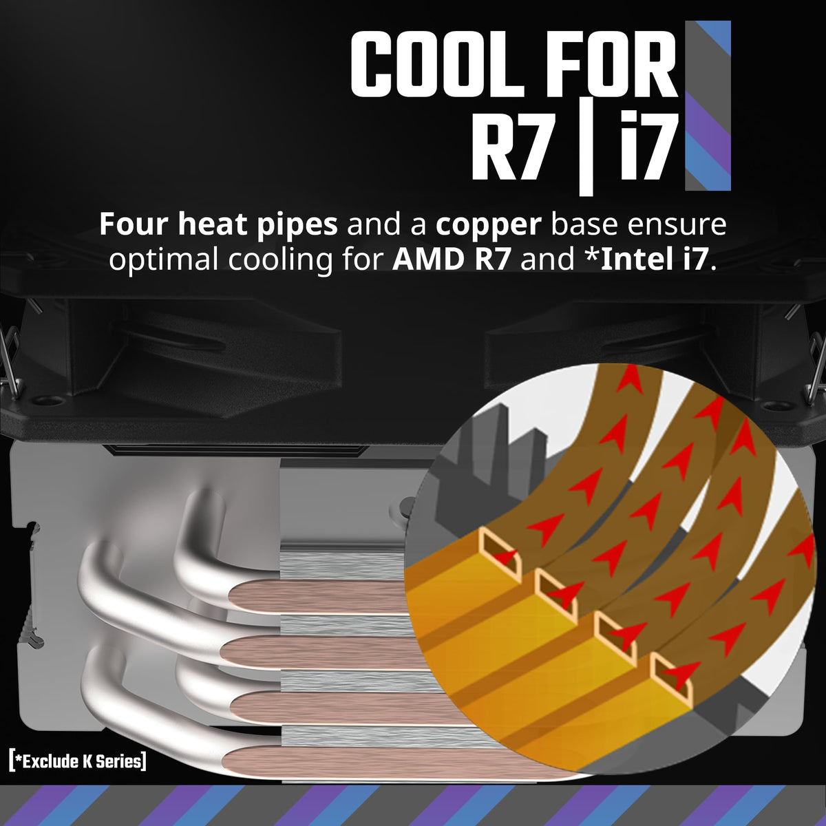 Cooler Master Hyper 212 Spectrum V3 CPU Air Cooler (RR-S4NA-17PA-R1)