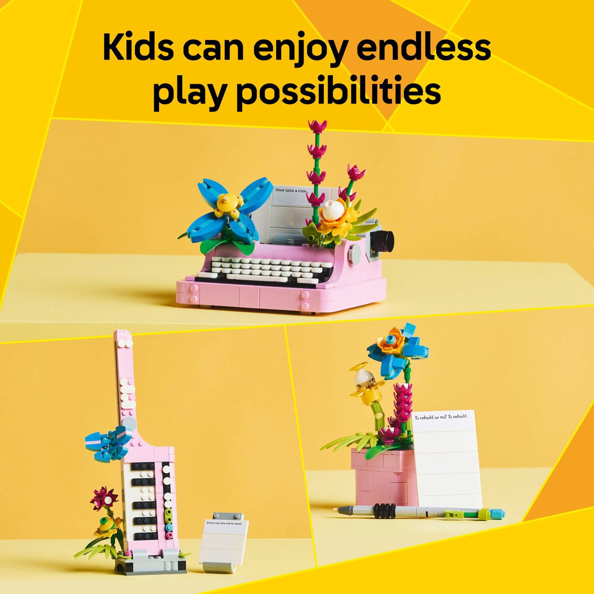 LEGO Creator 3-in-1 Typewriter with Flowers, 31169