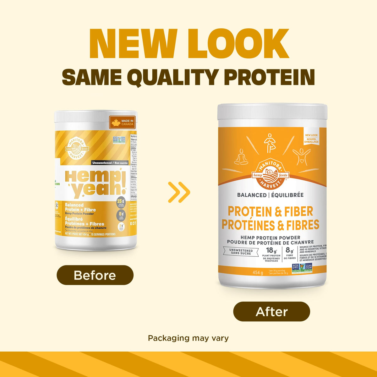 Manitoba Harvest Hemp Yeah! Protein + Fibre Powder, Unsweetened, 454 g