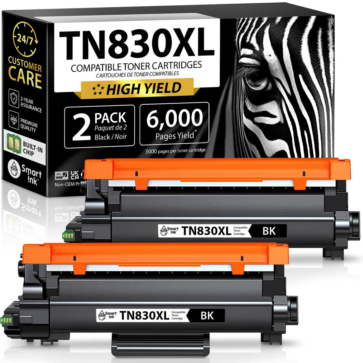 Smart Ink Compatible TN830XL Toner Cartridge for Brother