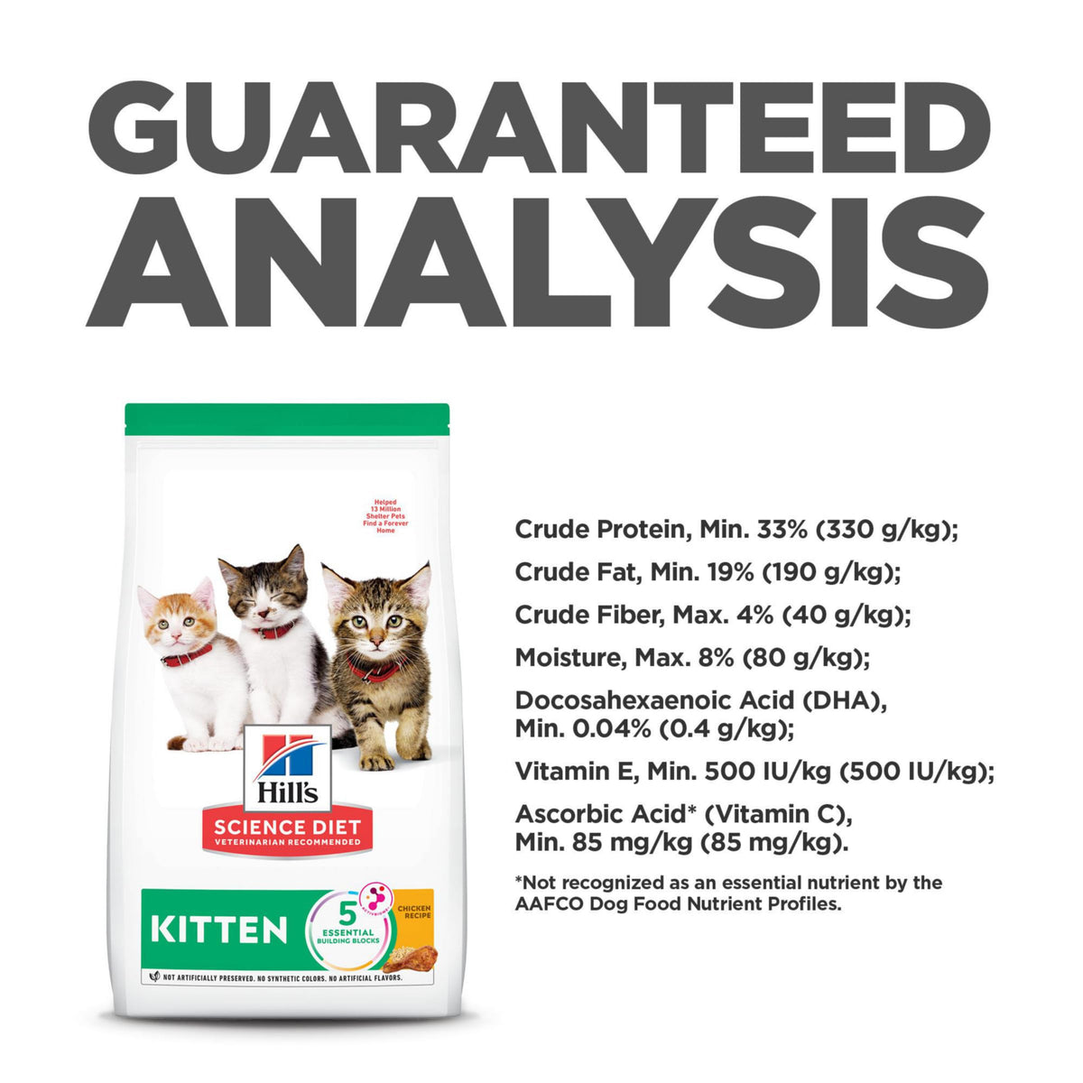 Hill's Science Diet Kitten Dry Cat Food, Chicken, 7 lb