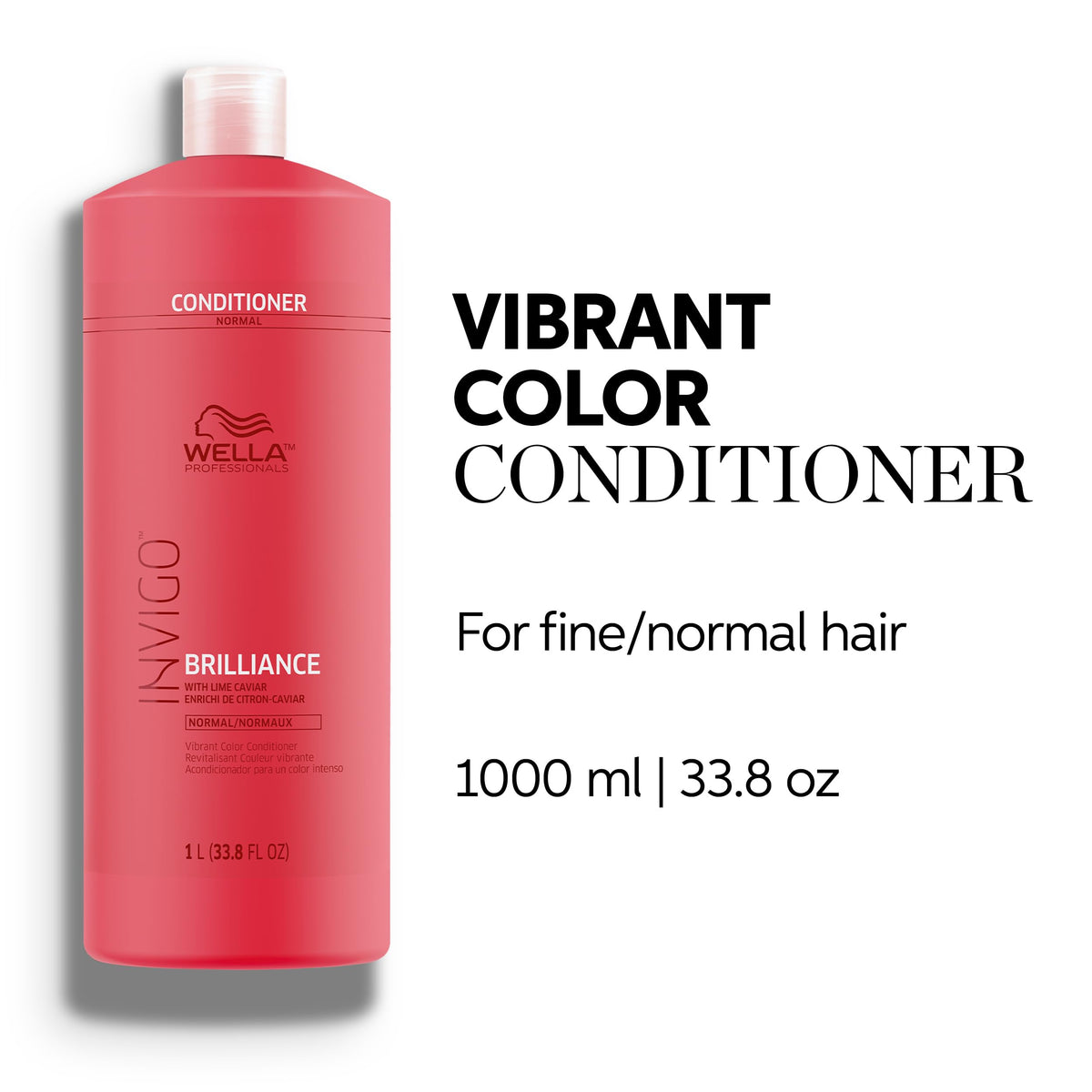 Wella Professionals Invigo Brilliance Conditioner, 33.8 Fl Oz (1 L)