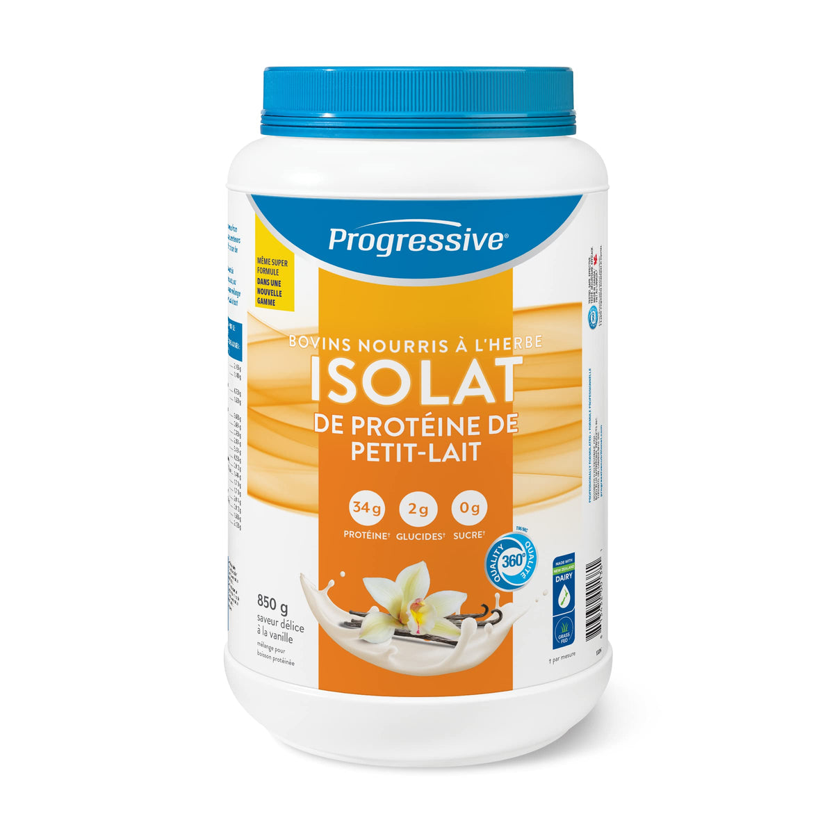 Progressive Grass-Fed 100% Whey Isolate Powder, Vanilla Delight