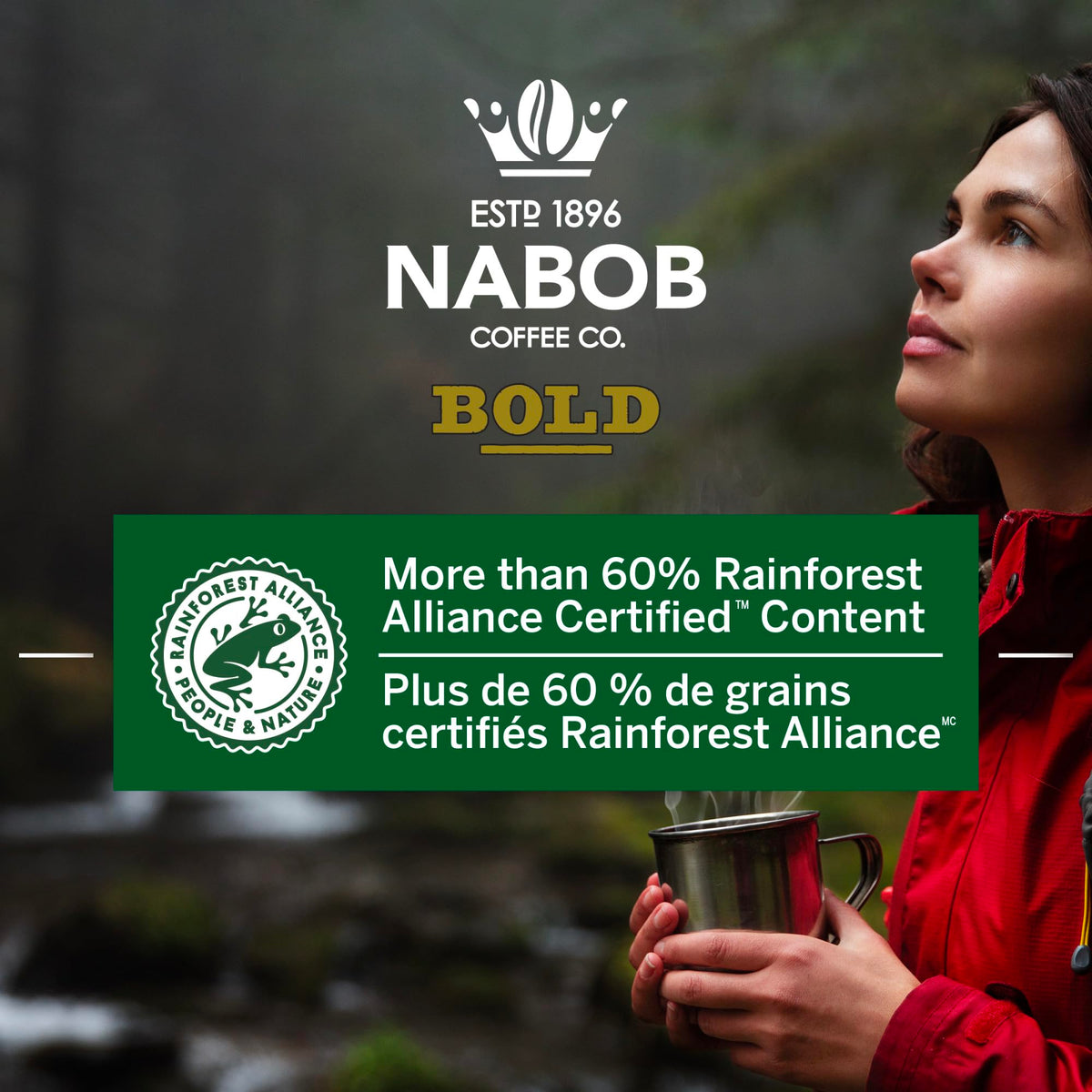 Nabob Bold Full City Dark 100% Compostable Pods, 56 Pods