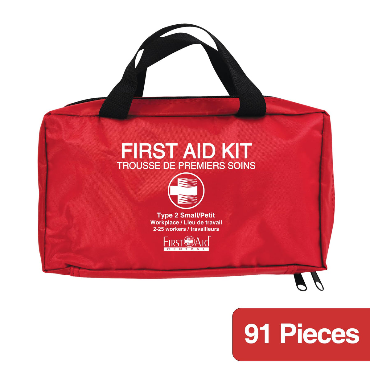 First Aid Central AZ-CSA2SN Type 2 25-Person First Aid Kit, 91 Pieces