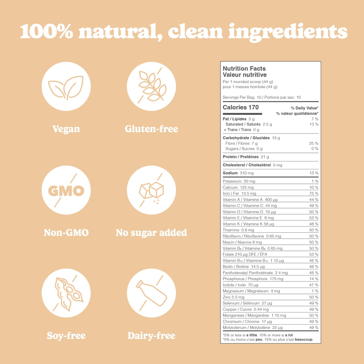 Good Protein Plant-Based All-in-One Shake, Chai Latte, 440 g
