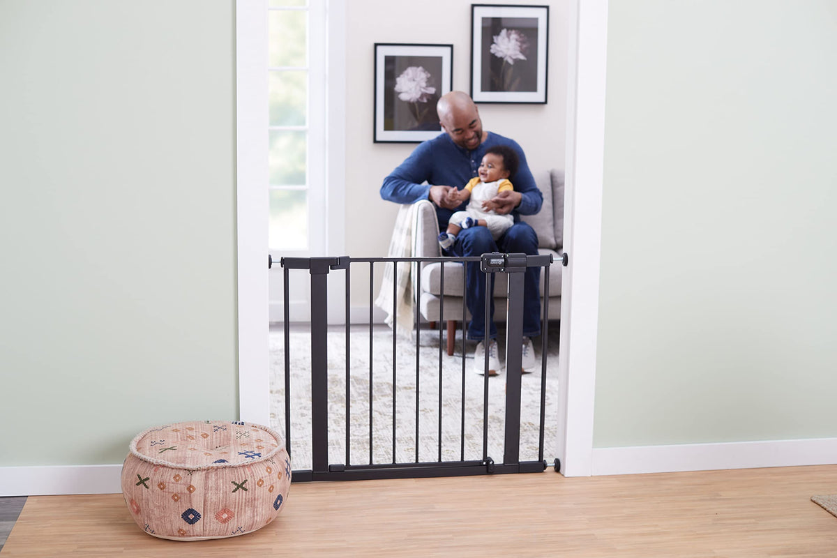 Safety 1st Easy Install Walk-Through Gate, Black