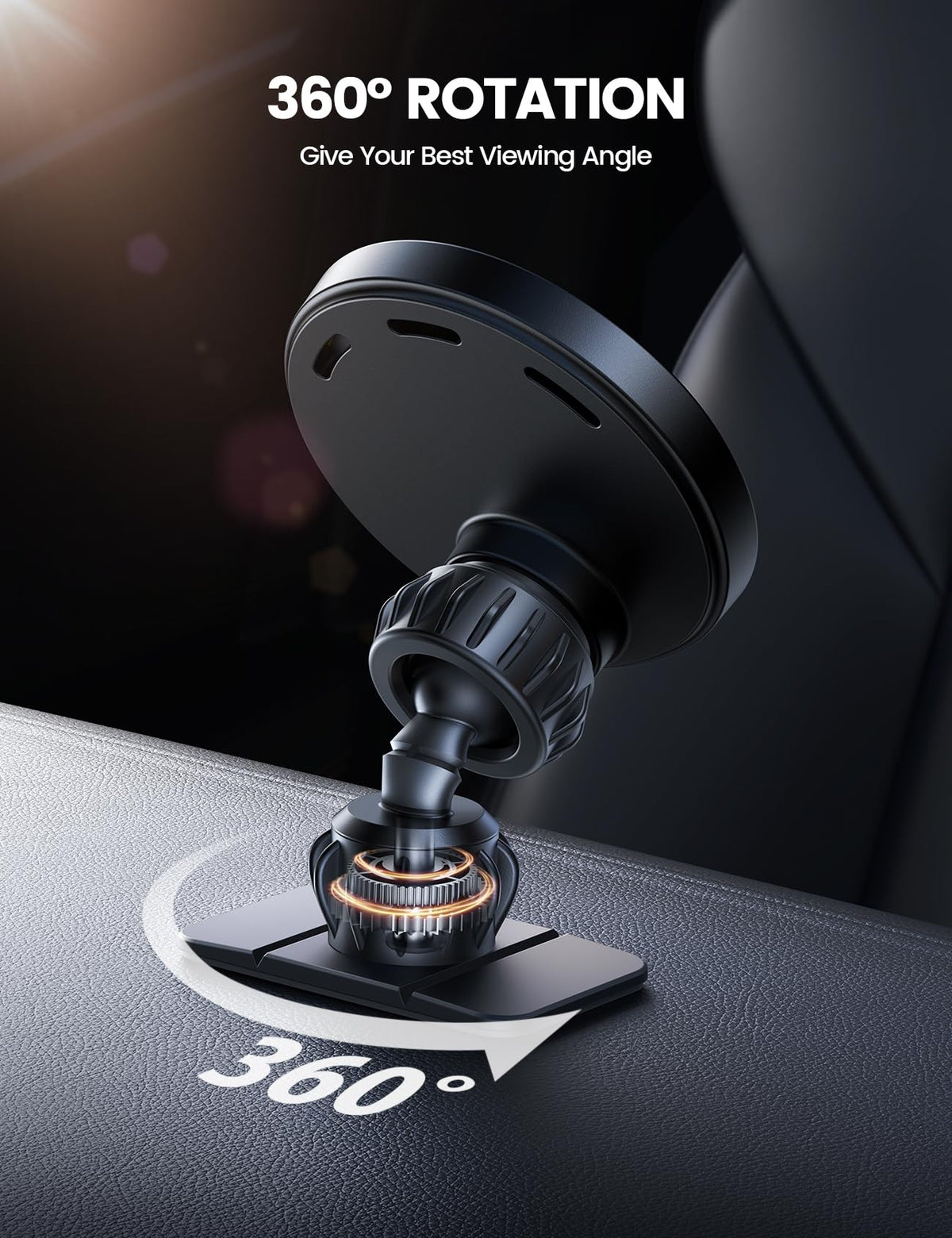 Lamicall 15W MagSafe Wireless Car Mount Charger, Vent and Dashboard