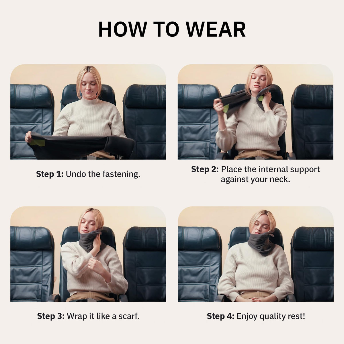trtl Travel Pillow, Black
