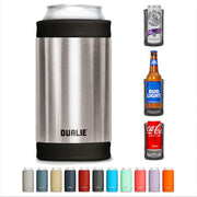 Dualie 3-in-1 Insulated Can Cooler, 12oz, Stainless