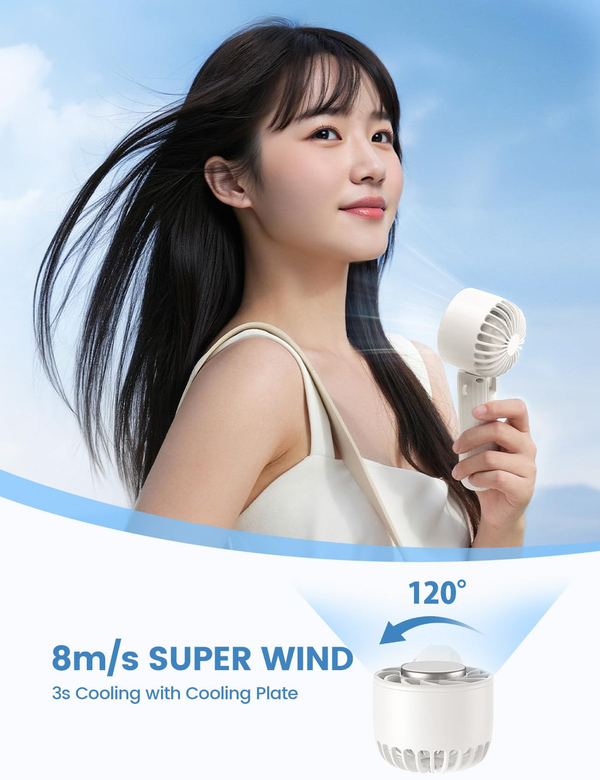 Lamicall Frozen Pad Handheld Fan