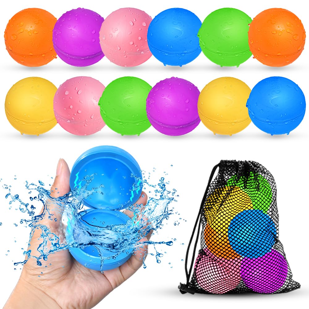 Reusable Magnetic Water Balloons (12 Pack)