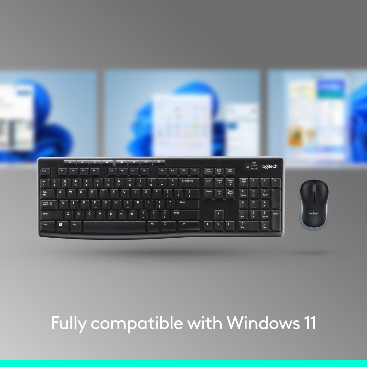 Logitech MK270 Wireless Keyboard and Mouse Combo, Off White