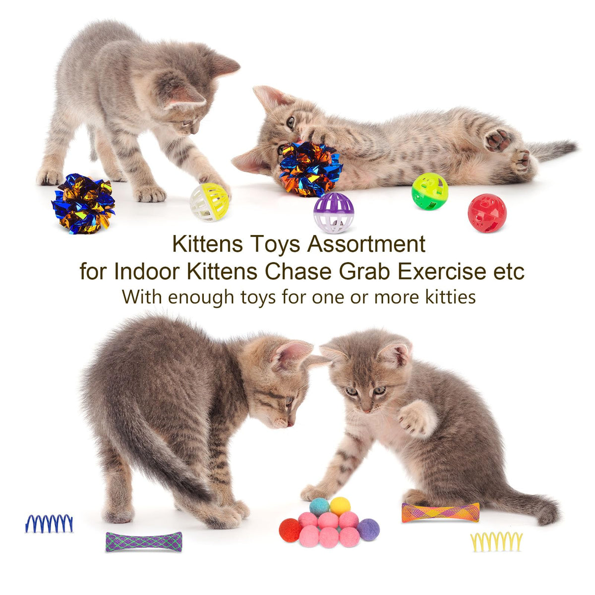 Retro Shaw Cat Toys Set, 33 Pack