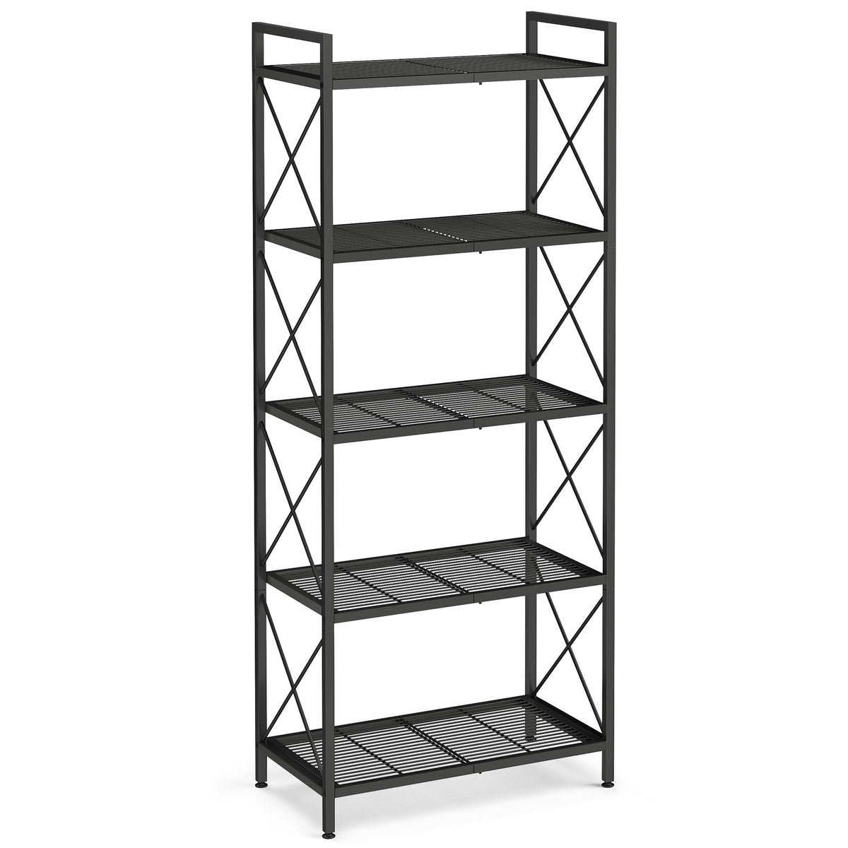 Songmics 5-Tier Metal Storage Rack, Ink Black, UBSC165B01